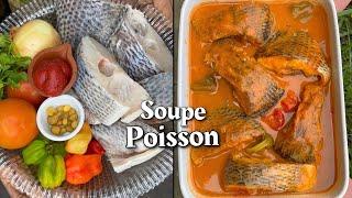 Soupe de poisson la recette la plus facile et délicieuse