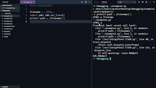 Start Python Debugging With pdb