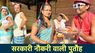 सरकारी नौकरी वाली पुतौह ️ chunalal dhorba comedy