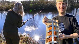 Angeln im Gartenteich  | Was für Fisch ist hier drin?