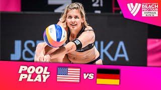 Hughes/Cheng vs. Ludwig/Lippmann - Pool Play Highlights | Ostrava 2024 #BeachProTour