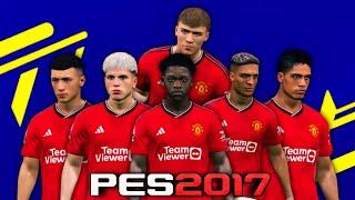 FACEPACK MANCHESTER UNITED V2 NEW UPDATE SEASON 24-25 PES 2017 PATCH T99!!