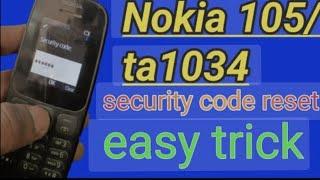 How to read or remove security code on nokia 105(ta-1034) | old but gold