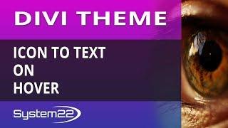 Divi Theme Icon To Text On Hover