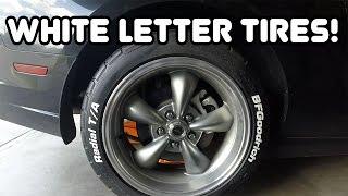 White Letter Tires on 2013 Mustang!