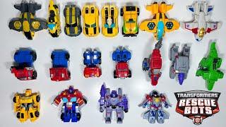 Transformers Rescue Bots Heroes vs Villains pack! Optimus Prime, Bumblebee, Megatron, & Starscream!