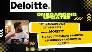 Deloitte offer letter update and Brief on Fresher training and Technology assignment!