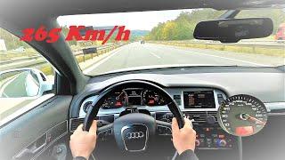 Audi A6 C6 ABT 310hp drive on German Highway ( Autobahn )