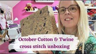 Unbox the October Cotton & Twine cross stitch subscription box with me