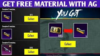  FREE UNLIMITED MINI MATERIAL WITH AG CURRENCY | HOW TO GET MATERIAL IN BGMI | FREE UC