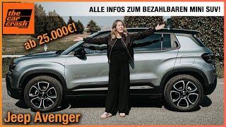 Jeep Avenger im Test (2024) Alle Infos zum bezahlbaren Mini SUV ab 25.000€! Fahrbericht | Review