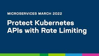 Protect Kubernetes APIs with Rate Limiting