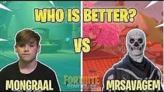 Mongraal Vs MrSavage. Who is better?(fortnite funny moments)