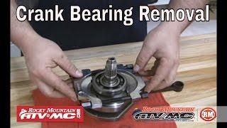 Motorcycle or ATV Crank Bearing Removal - Crankshaft Repair