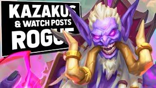 KAZAKUS AND 2x SHADOWSTEP IS PRETTY BUSTED! | Watch Post Rogue | Forged in the Barrens | Hearthstone