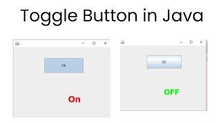 How to use the toggle button in Java