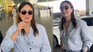 Kareena Kapoor BLUSHES On Paparazzi Demand At Airport