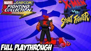 MARVEL vs CAPCOM Fighting Collection "X-MEN VS STREET FIGHTER AKUMA/WOLVERINE" Playthrough Gameplay