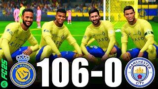 FC 25 | RONALDO, MESSI, MBAPPE, NEYMAR, HAALND ALL STARS | AL-NASSR 106-0 MANCHESTER CITY | PS5 4K