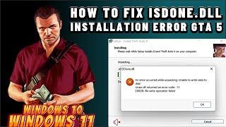 how to fix gta 5 isdone dll error code 11 in win 11/10