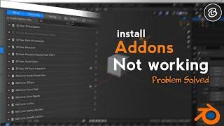 Install add-ons not working in Blender.. | problem solved, Blender 2.9