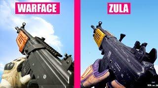 Warface vs ZULA - Weapons Comparison