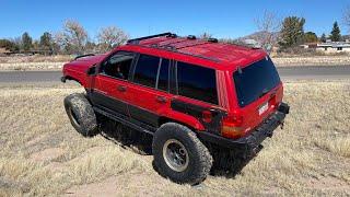 Zj Rear bumper with tire carrier build. Jeep Grand Cherokee