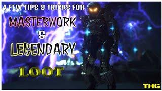 ANTHEM: How to get MASTERWORK and LEGENDARY LOOT more efficiently (tips and tricks)