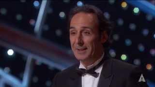 Alexandre Desplat winning Best Original Score for "The Grand Budapest Hotel"