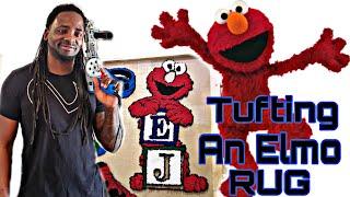 Tufting An Elmo Rug | Tugs Rugs