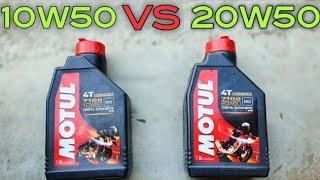 Motul 10w50 VS Motul 20w50 Engine Oil Review