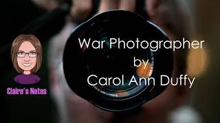 Boost Your Grade with High-Level Analysis of War Photographer by Carol Ann Duffy