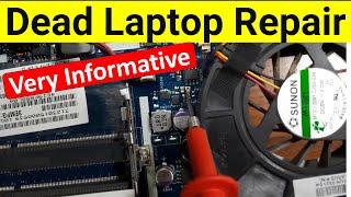 Complete dead motherboard repair course - short circuit repair
