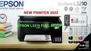 Epson l3210 new printer full setup guide | Epson EcoTank L3210 Unboxing & Review, L3200 installing