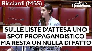 Taglio delle liste d'attesa, Ricciardi (M5S) smonta lo spot del governo: "Favorite i privati"