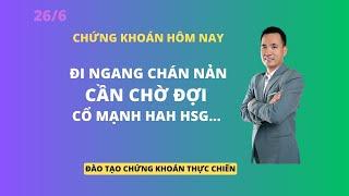 Chứng khoán hôm nay | Nhận định thị trường | Đi ngang chán nản | Cần chờ đợi | Cổ mạnh HAH HSG