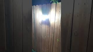 Outdoor solar powered motion sensing LIGHT QUICK REVIEW