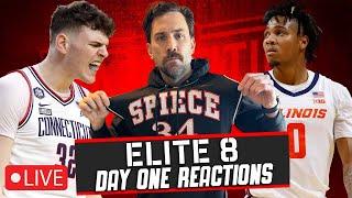 LIVE: UConn Is Inevitable | Elite 8 - Day One Reactions