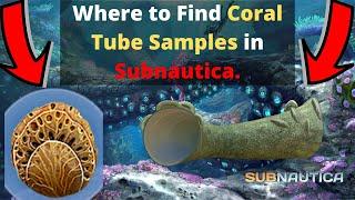 Where to find Coral Tube Samples in Subnautica.