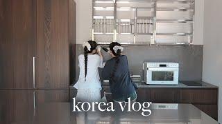 Korea vlog: decorating kitchen, shopping vintage furniture, unboxing new camera  & cooking