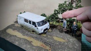 ДИОРАМА с БУХАНКОЙ | Diorama with car model