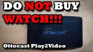 DO NOT BUY Ottocast Play2Video / FAIL in my Ram 1500