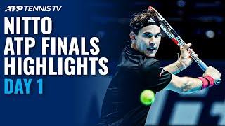 Thiem vs Tsitsipas; Nadal vs Rublev | Nitto ATP Finals 2020 Day 1 Highlights