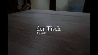 der Tisch (10) Das Zurichten der Tischplatte