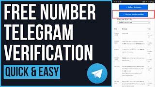 How To Get FREE Phone Number for Telegram Verification