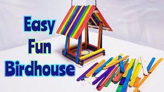 Transform ice cream sticks into a beautiful bird house | Ice cream stick craft | #shorts