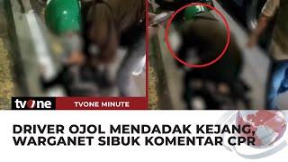 HEBOH! Driver Ojol Mendadak Kejang, Warganet Salfok dengan Aksi Pertolongannya | tvOne Minute