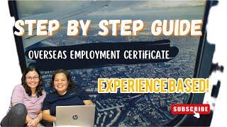 Chichi Shares: STEP BY STEP GUIDE TO SECURE YOUR OVERSEAS EMPLOYMENT CERTIFICATE ||ChiChiOnRecord