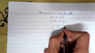 commutative laws for sets