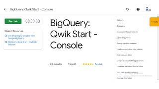 BigQuery: Qwik Start - Console ( GSP072 )